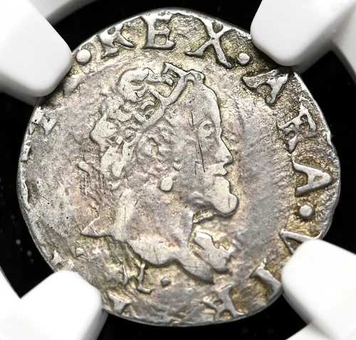 イタリア、ナポリとシチリア。フェリペ3世(1598-1621年)、1/2カルロス、NGC XF45