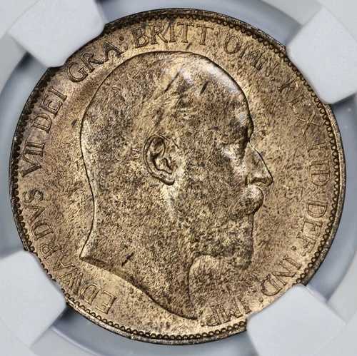 1903年 イギリス 1/2ペンス ハーフペニー NGC MS 64 RB