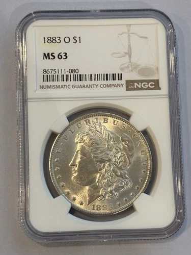 1883-O モルガン銀貨 1ドル ? NGC MS63 ? チョイスミントステート