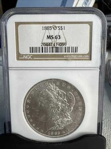 1885-O モルガン銀貨 NGC MS63 $1 48,840円