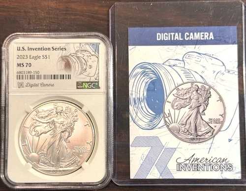 2023年 1ドル 米国 シルバーイーグル インベンションシリーズ デジタルカメラ 1オンス NGC MS 70 コイン