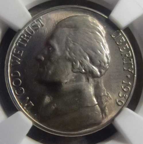 1939 S ニッケル -- 1938 年改訂 -- NGC MS66