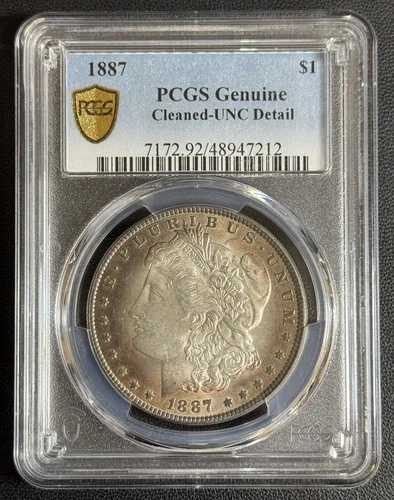 希少 1887年 P モルガン銀貨、VAM-3A「スーパークラッシュダイコレクション」PCGS
