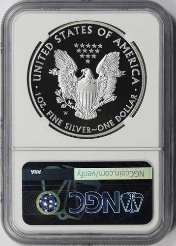 2012-W 1ドル プルーフ アメリカン シルバー イーグル NGC PF69 ウルトラカメオ
