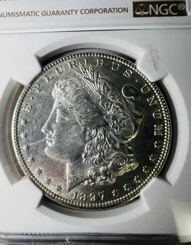 1897年 モルガン銀貨 MS62 NGC