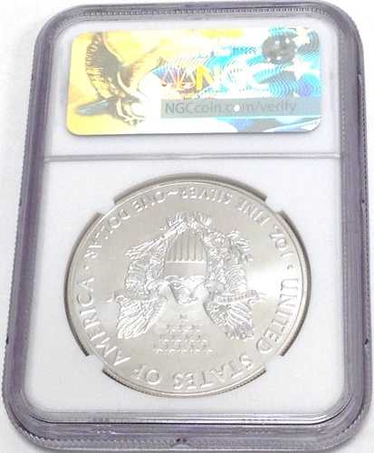 2017年 シルバーアメリカンイーグル NGC MS70 ER トレジャラーズチョイス アンジェラ・ブキャナン
