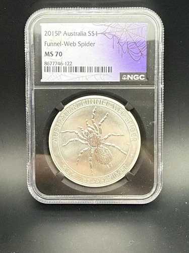 2015 P オーストラリア S $1 ファイナル ウェブ スパイダー MS 70 48,840円