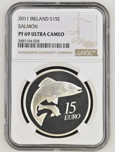 アイルランド 2011 サーモン S15E NGC PF69 UC ボックス & SOA 48,840円
