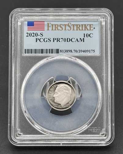 素晴らしいアメリカ製 10C 2020-S グレード F-S ルーズベルト ディープカメオ プルーフ PCGS PR70DCAM