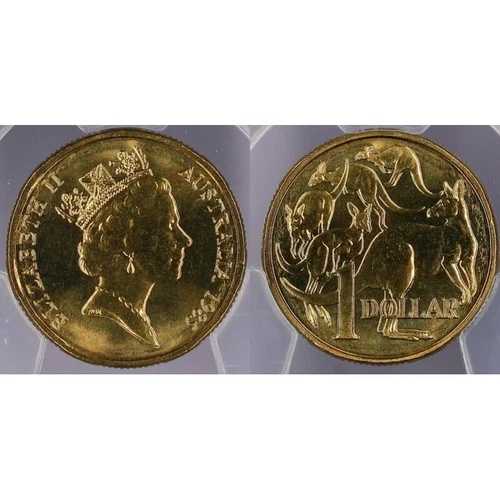 1985年 1ドル オーストラリア PCGS MS67 FDC UNC #456