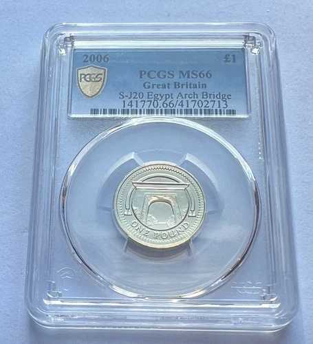 2006年 1ポンド硬貨 - PCGS MS66による鑑定