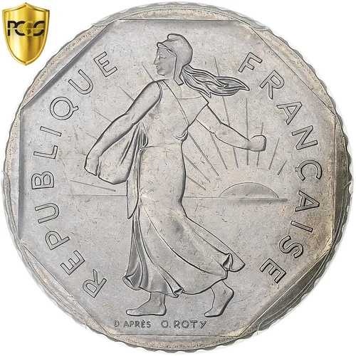 [#1278202] フランス、2 フラン、スムーズ、1980 年、パリ、ニッケル、PCGS、MS66、ガドゥリー:5
