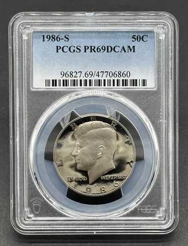 素晴らしいアメリカ製 50セント 1986-S グレード ケネディ ハーフダラーコイン PCGS PR69DCAM 27,335円