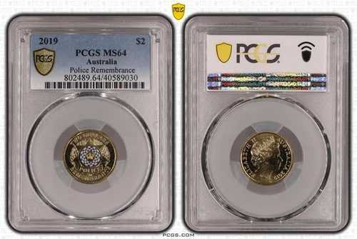 2019年 2ドルコイン 警察追悼 PCGS MS64