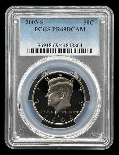 アメリカ ケネディ プルーフコイン 50C 2003-S グレード ケネディ ハーフダラー PCGS PR69DCAM