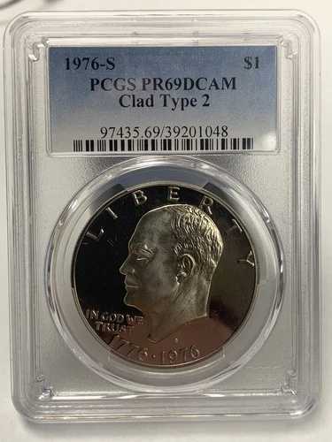 1976-S アイゼンハワー・ダラー クラッド タイプ2 PR69DCAM PCGS 31,460円