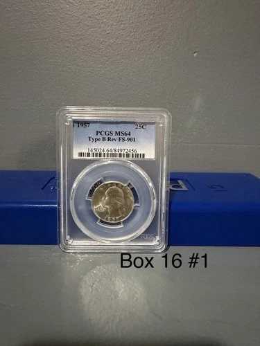 1957年 PCGS MS64 タイプB Rev FS-901