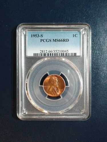 1953 S リンカーン ウィート セント PCGS MS66 レッド ジェム 1C コイン、今すぐ販売価格!