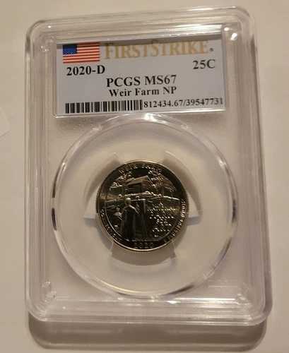 2020年 D Weir Farm NP クォーター 25セント PCGS MS67 送料無料 ファーストストライク