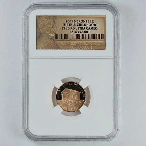 2009-S 誕生と幼少期ブロンズ リンカーン・セント 1セント NGC PF70 RD ウルトラカメオ