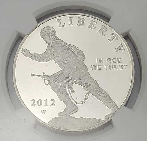 2012年 W 歩兵銀貨 1ドル アーリーリリース PF 69 ウルトラカメオ NGC