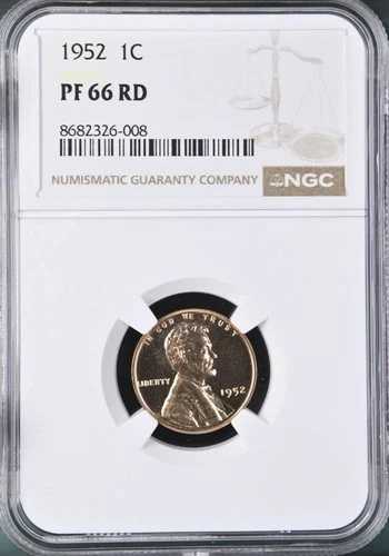 1952年 プルーフ リンカーン ウィート セント 1C NGC PF66 RD 37,895円