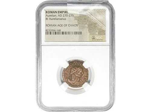 AD 270-275 ローマ帝国アウレリアヌス BI アウレリアヌス ローマ時代のカオス NGC コイン