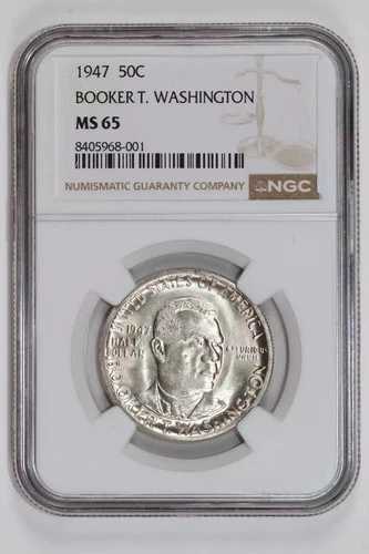 1947年 ブッカー・T・ワシントン記念ハーフドル NGC MS65 37,895円