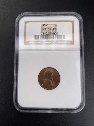1920年 1セント リンカーン・ウィート・ペニー MS 64 RB NGC 37,895円