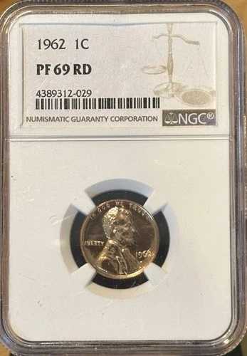 1962年 NGC PF69RD リンカーンセント