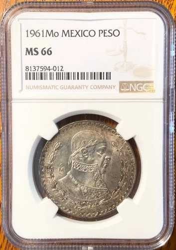 NGCグレード MS 66 1961Mo メキシコペソ