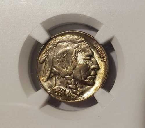 1938D バッファロー ニッケル NGC MS66 - 軽く色調あり 送料無料!