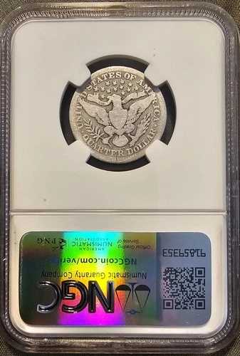 1907-O 25セント バーバー シルバー クォーター ニューオーリンズ ミント NGC G4 #8377551-006