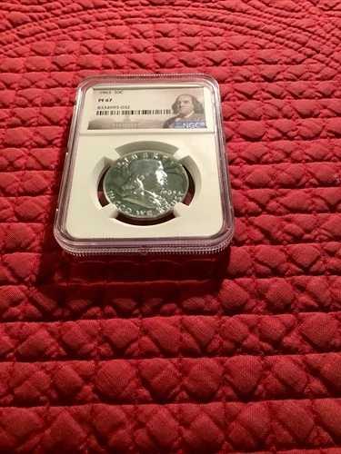 1963年 フランクリン 50セント シルバー NGC PF67。美しいコイン！鏡面のような表面！