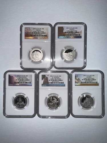 2012-S クラッド国立公園 クォーターセット 早期リリース NGC PF70 ウルトラカメオ トップポップ