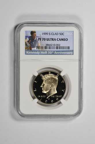 1999年 S クラッドプルーフ ケネディ ハーフダラー NGC PF 70 ウルトラカメオ 新品ホルダー