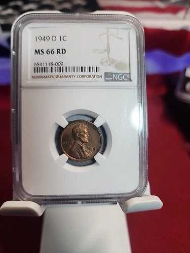 1949-D ウィートリバース リンカーンセント 1C NGC MS66RD