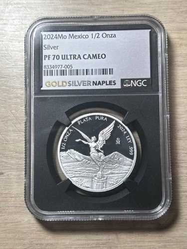 2024 メキシコ リベルタ 1/2オンス シルバー .999 NGC PF 70 ウルトラ カメオ