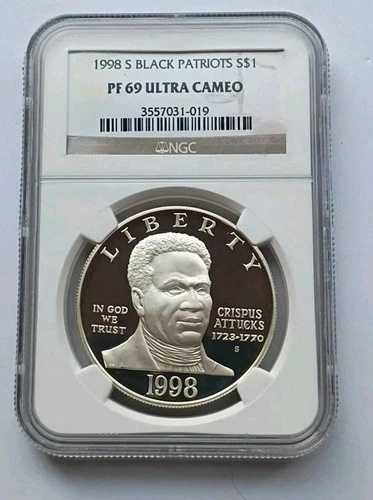1998 S NGC PF 69 ウルトラカメオ - クリスパス・アタック記念銀貨
