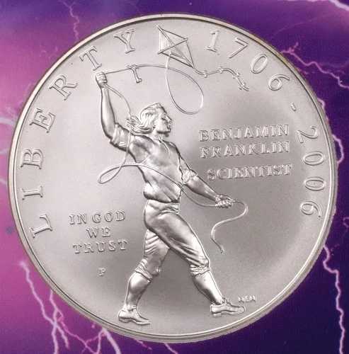 2006-P ベンジャミン・フランクリン記念銀貨 - NGC MS70
