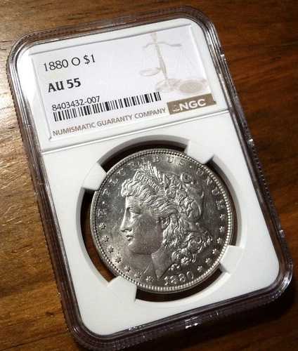 1880-O モルガン銀貨 ~ NGCグレード AU55 ~ セミキーデートコイン 38,610円