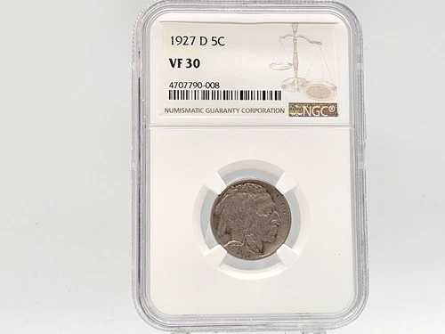 1927-D NGC VF30 バッファローニッケル **セミキーデート** 90-008