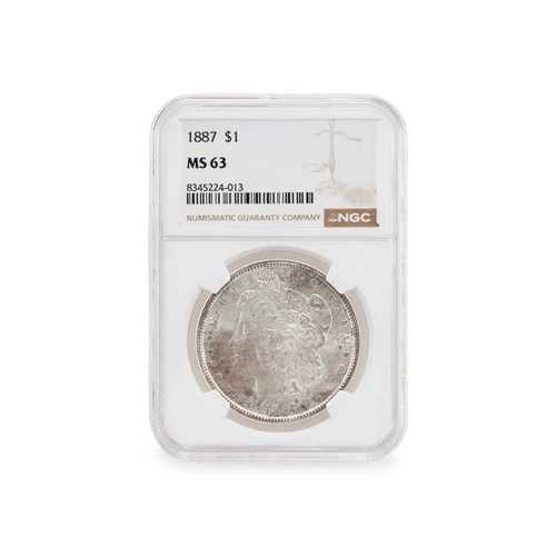 1887年 NGC MS63 銀貨 1ドル モルガンコイン