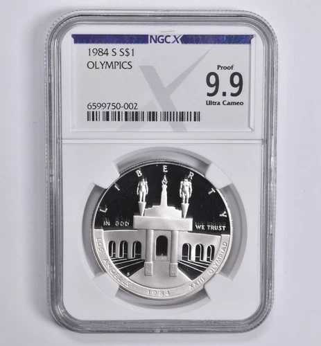 プルーフ 9.9 1984-S オリンピック記念ドル NGC X NGCX