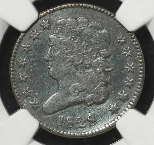 1828 NGC VF 詳細 C-1 13 スター ハーフセント クラシックヘッド