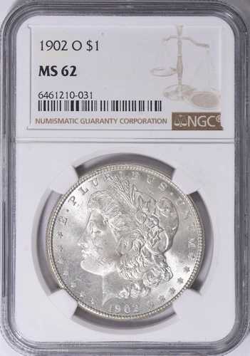 1902年 - モルガン・シルバー・ドル - NGC MS 62 40,755円