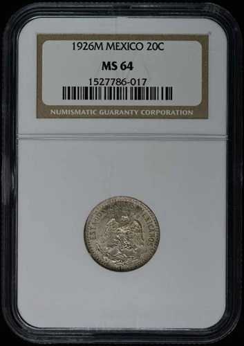 1926M メキシコ 20C NGC MS64