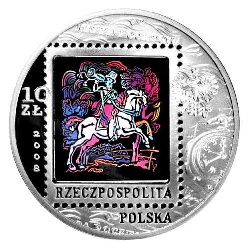 ポーランド 10ズウォティチ 2008 プルーフ NGC PF69 UC シルバー ポーランド郵便サービス