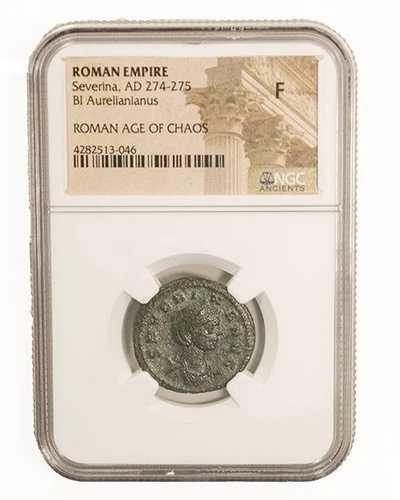 NGC F FINE ローマ美術 ウルピア・セヴェリナ AD270-275 アウレリアヌスの妻