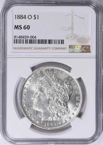 1884年 - O モルガン シルバードル - MS 60